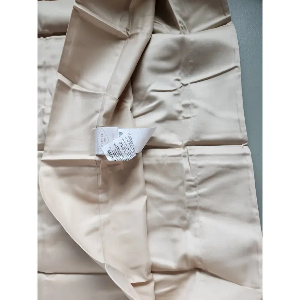 NWT Frette 2 PC SET Jasoine King Shams Powder Pink Grey 21'' x 37'' #12